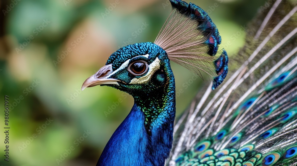 Peacock Close-Up