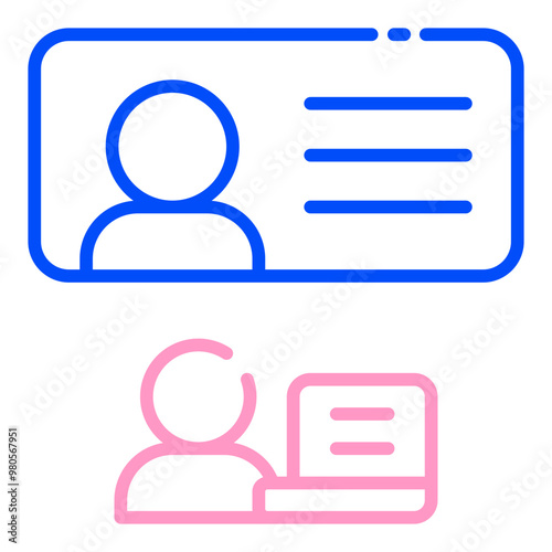 Conference line duo tone icon