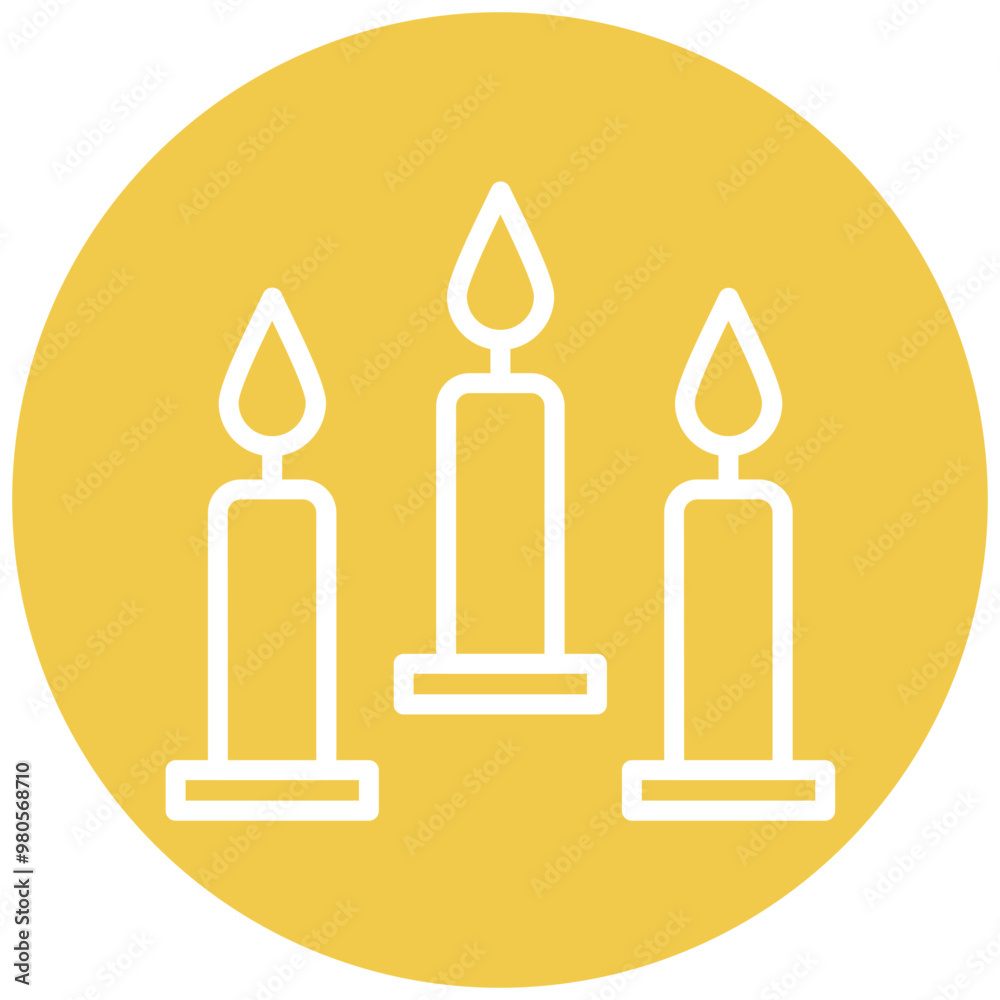 Candles vector icon illustration of Funeral iconset. Candles vector icon illustration of Funeral iconset.