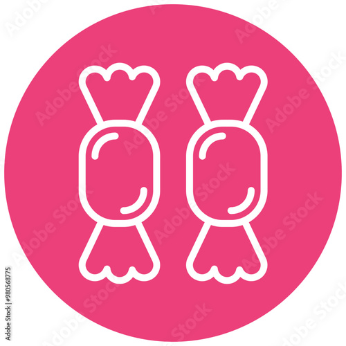 Candies vector icon illustration of Party and Celebration iconset.