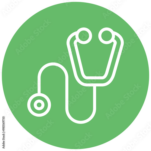 Stethoscope vector icon illustration of Pharmacy iconset.