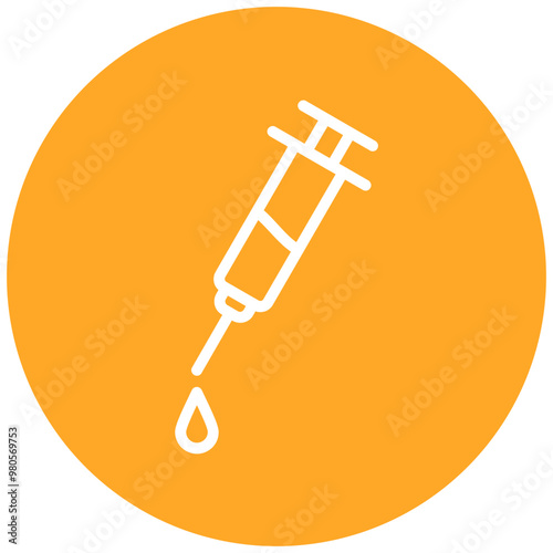 Syringe vector icon illustration of Pharmacy iconset.