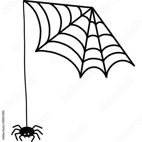 spider and web