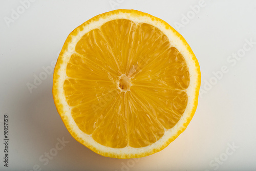 Lemon on a white background