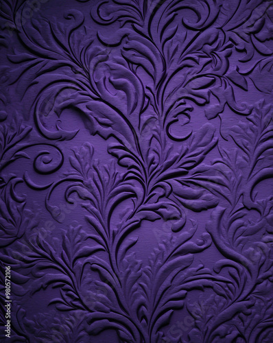 Embossed velvet texture with royal blue to deep purple gradient