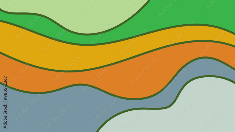 Fototapeta premium ABSTRACT BACKGROUND COLORFUL WITH HAND DRAWN SHAPES FLAT DESIGN VECTOR TEMPLATE FOR WALLPAPER, COVER DESIGN, HOMEPAGE DESIGN