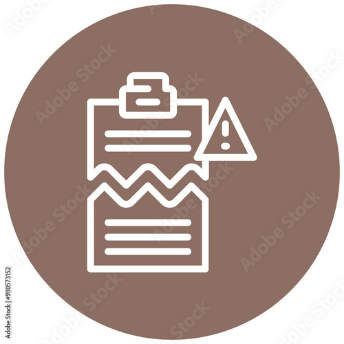 Corrupt Clipboard vector icon illustration of Corruption iconset.