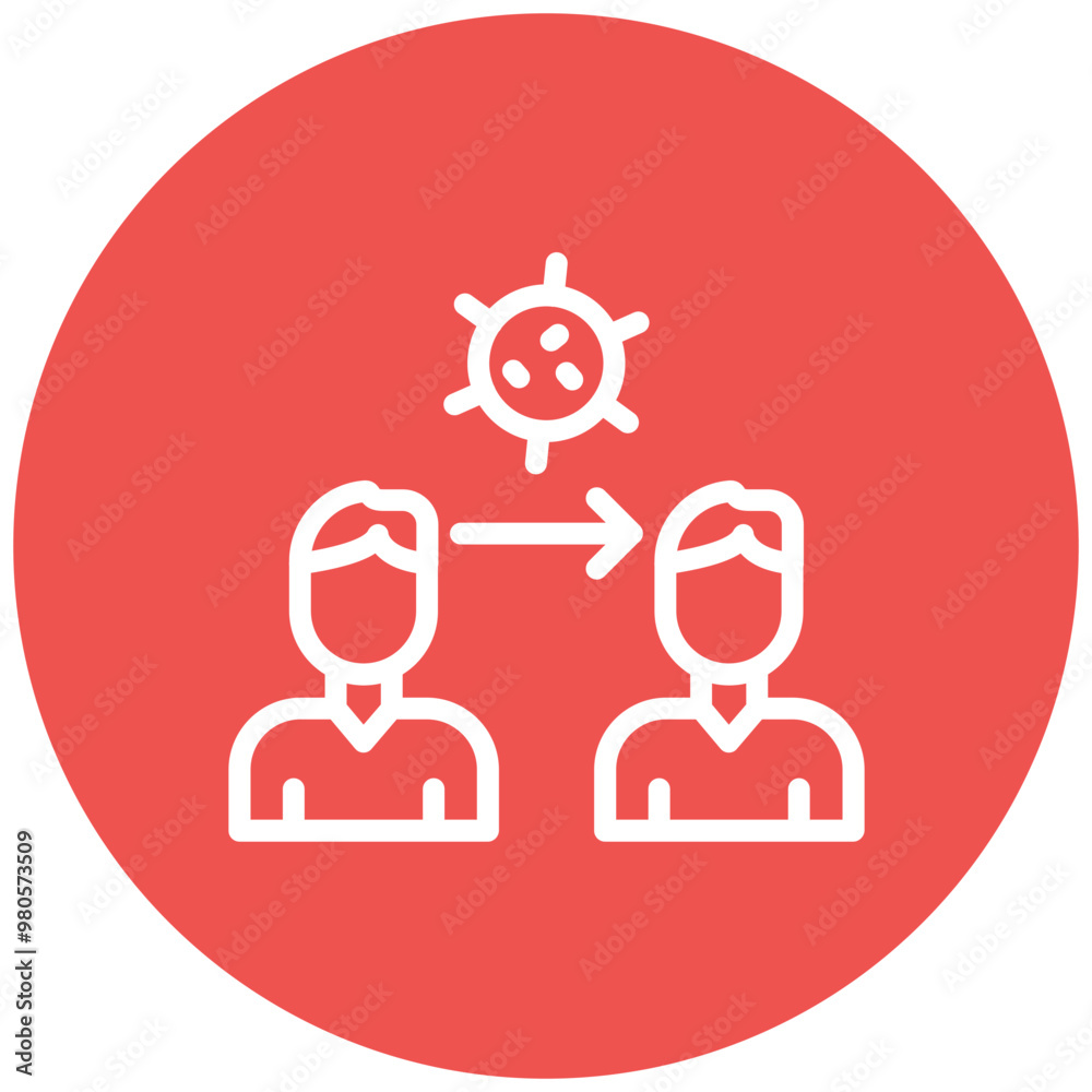 Infection Spread vector icon illustration of Infectious Diseases iconset. Infection Spread vector icon illustration of Infectious Diseases iconset.