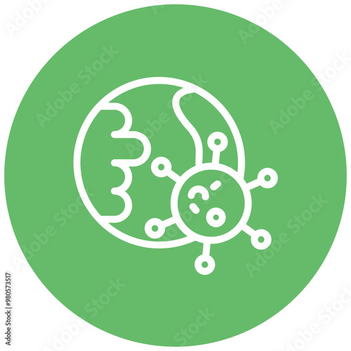 Epidemic Outbreak vector icon illustration of Infectious Diseases iconset.