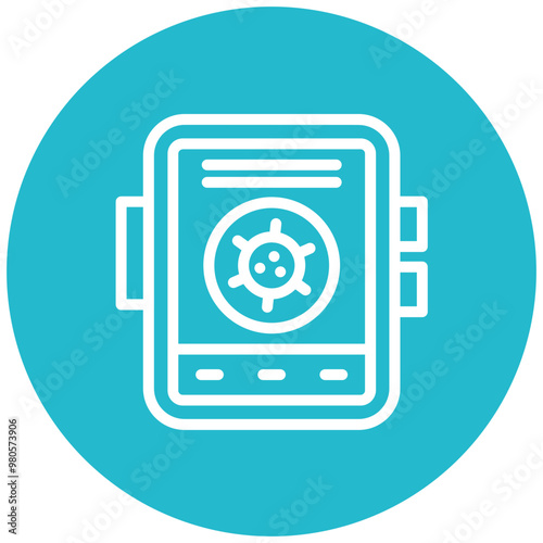 Contact Tracing vector icon illustration of Infectious Diseases iconset.