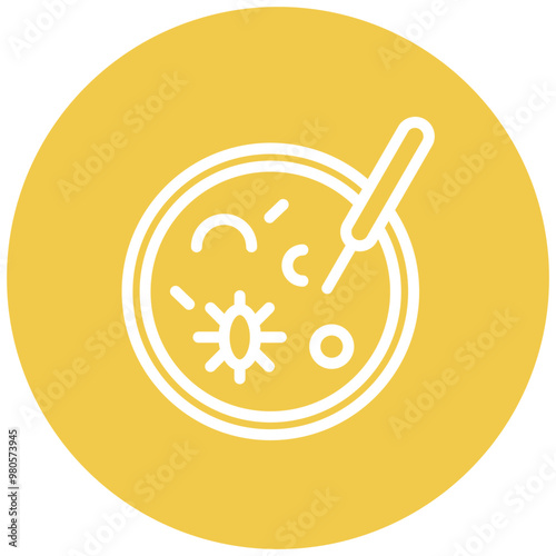 Pathogenic Sample vector icon illustration of Infectious Diseases iconset.