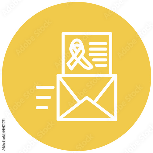 Cancer Fundraising vector icon illustration of Chemotherapy iconset.