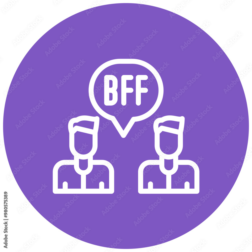 Best Friend Forever vector icon illustration of Friendship iconset. Best Friend Forever vector icon illustration of Friendship iconset.