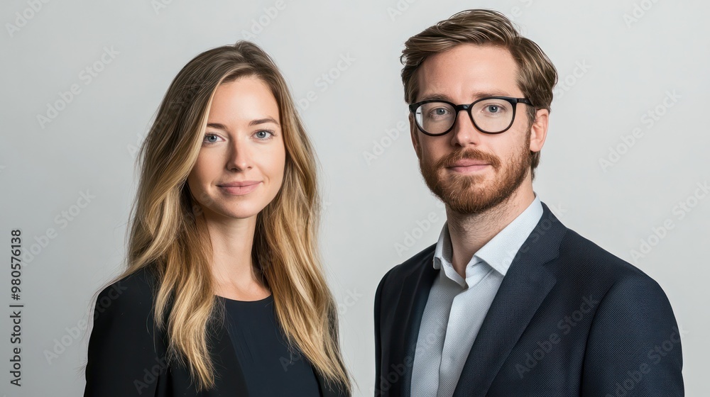 A white background for professional portraits, providing a polished and neutral setting to highlight individuals. A white background for professional portraits, providing a polished and neutral setting to highlight individuals.
