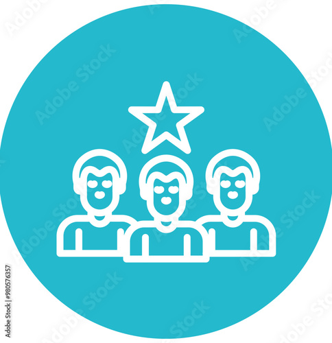 Market Leadership vector icon illustration of Business Analytics iconset.