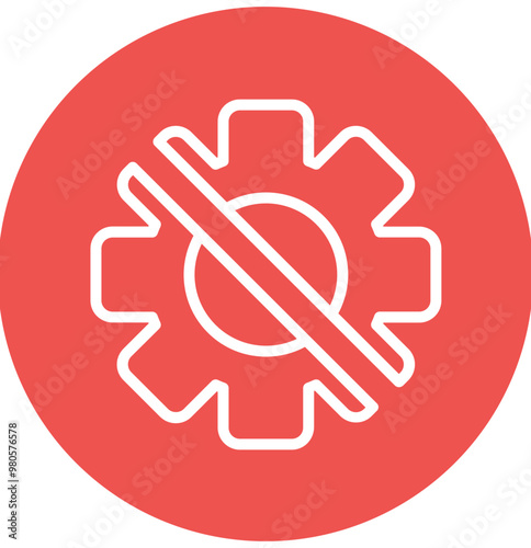 Disruption vector icon illustration of Business Analytics iconset.