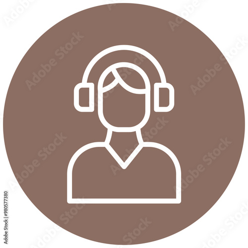 Supportiveness vector icon illustration of Leadership iconset.