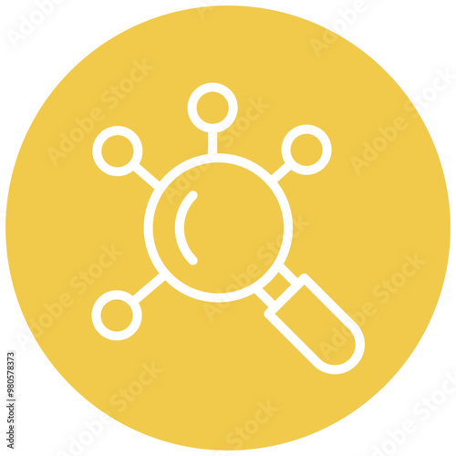 Root Cause Analysis vector icon illustration of Quality Assurance iconset.