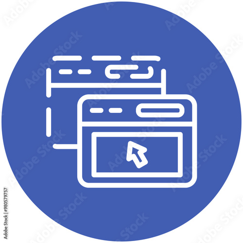 Drag and Drop vector icon illustration of No Code iconset.