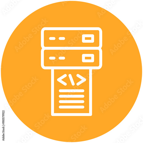 Data vector icon illustration of No Code iconset.