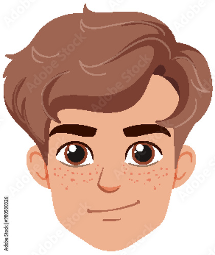 Smiling Boy Avatar Illustration