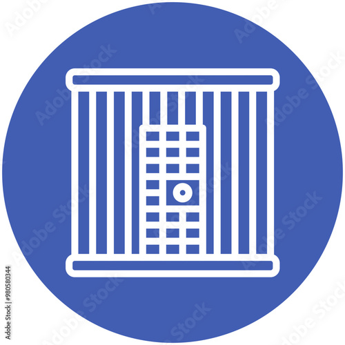 Prison vector icon illustration of Law & Legislation iconset.