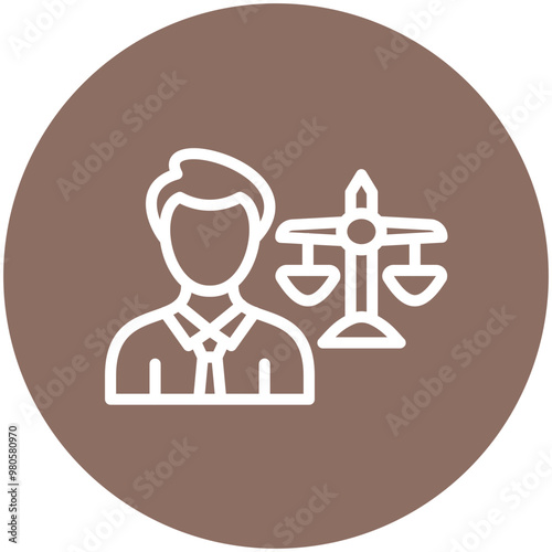 Countersuit vector icon illustration of Law & Legislation iconset.