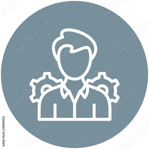 Administration vector icon illustration of Law & Legislation iconset.
