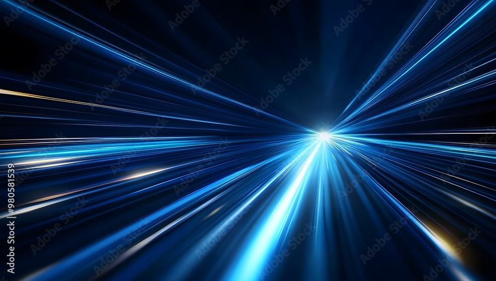 Blue light speed background glowing lines for an abstract technology or futuristic concept design. Blue light speed background glowing lines for an abstract technology or futuristic concept design.