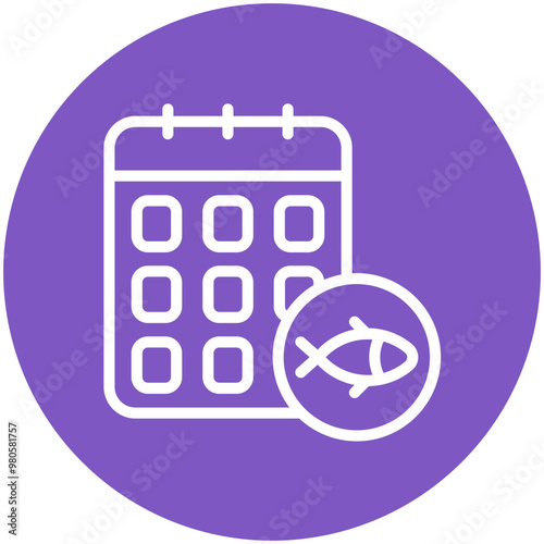 Fishing Season vector icon illustration of Fishing iconset.