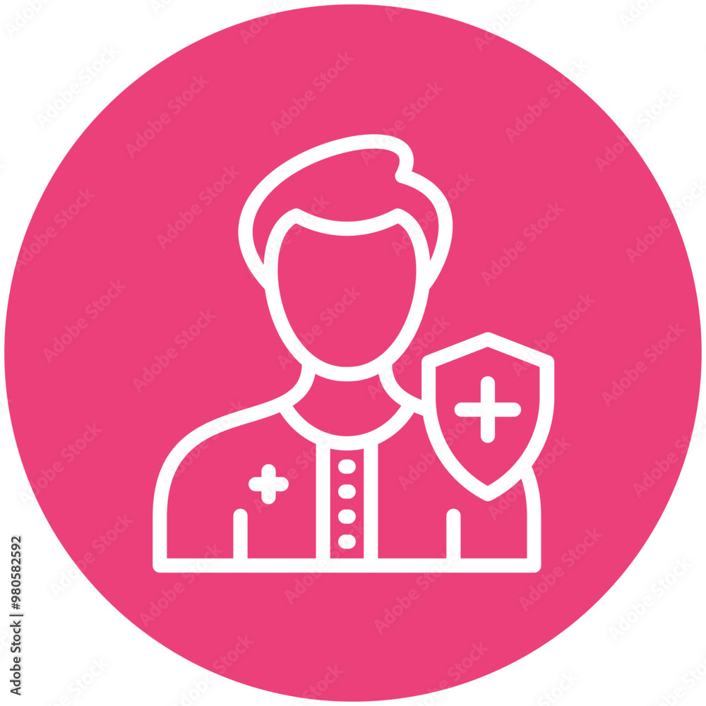 Health Inspector vector icon illustration of Street Food iconset. Health Inspector vector icon illustration of Street Food iconset.