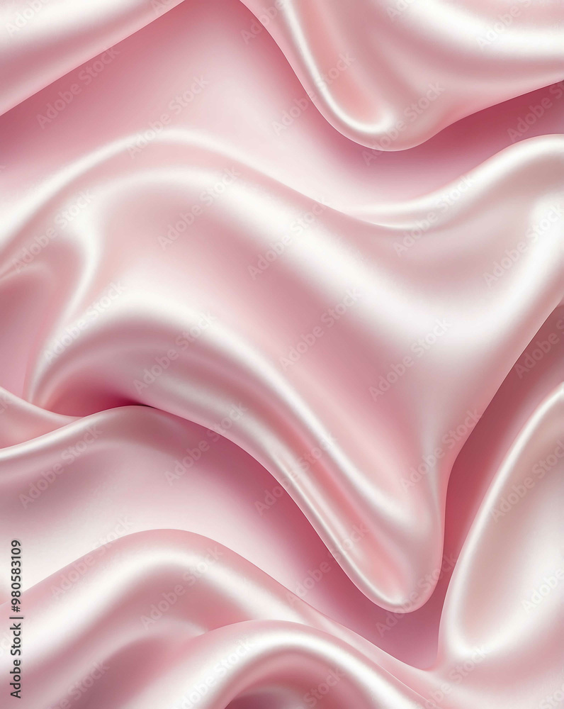 Smooth silk texture with light pink to soft white gradient Smooth silk texture with light pink to soft white gradient