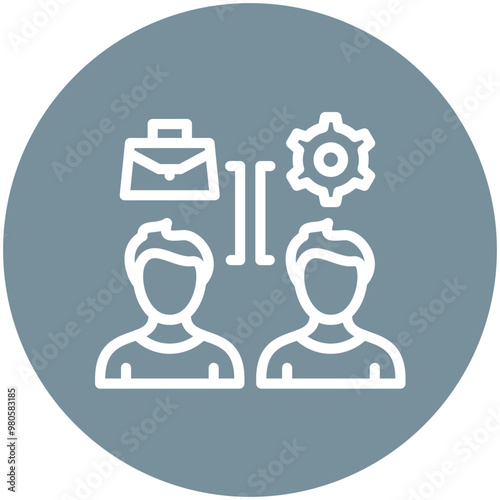 Role Play vector icon illustration of Business Training iconset.