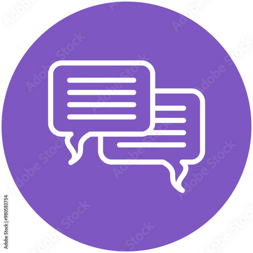 Comment vector icon illustration of Business Training iconset.
