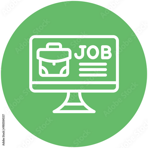 Job Platform vector icon illustration of Gig Economy iconset.