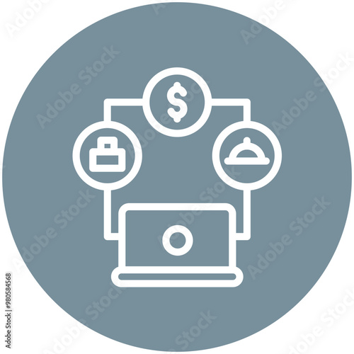 Gig Economy vector icon illustration of Gig Economy iconset.