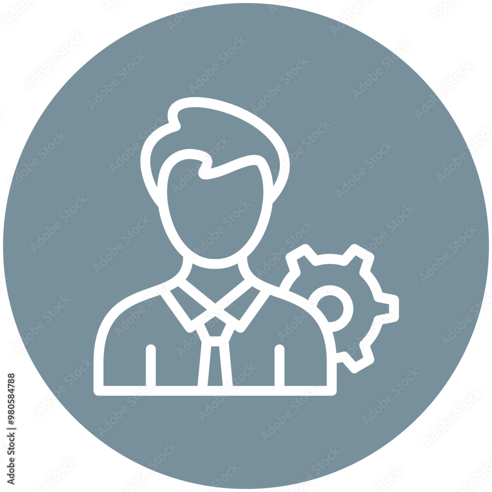 Employee vector icon illustration of Gig Economy iconset. Employee vector icon illustration of Gig Economy iconset.