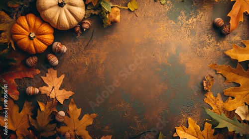 Thanksgiving Banner with Copy Space
