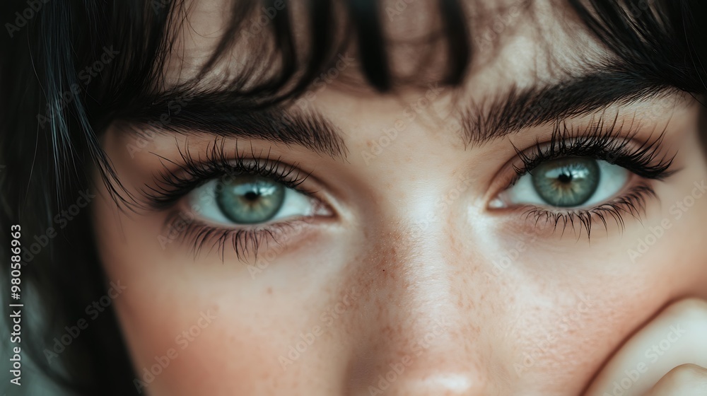 Woman face with beautiful eyes. Woman face with beautiful eyes.