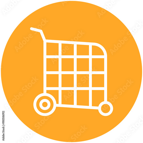 Shopping Cart vector icon illustration of Fashion Ecommerce iconset.
