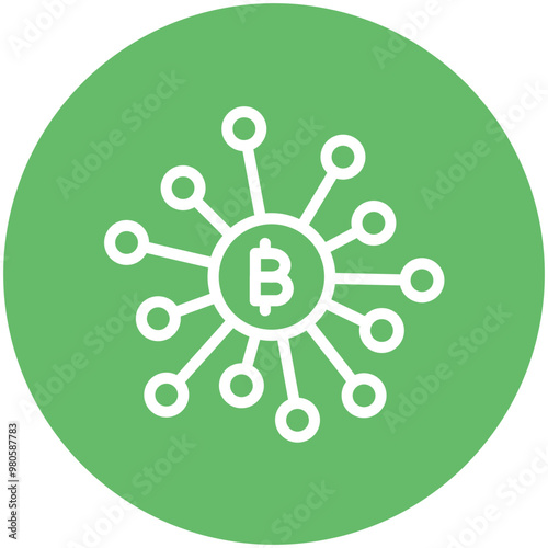 Decentralized Finance vector icon illustration of Cryptocurrency iconset.