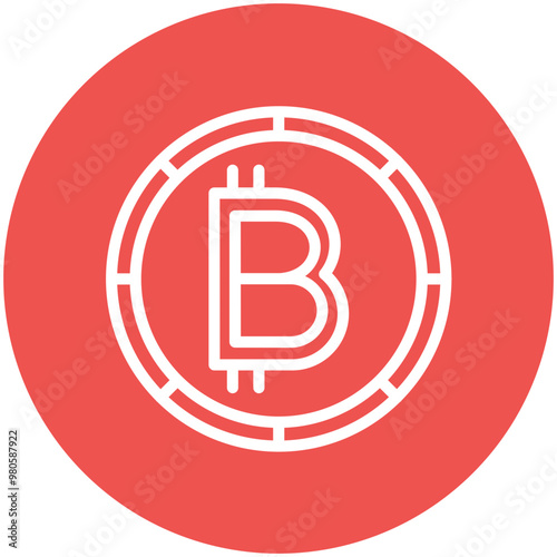 Bitcoin vector icon illustration of Cryptocurrency iconset.