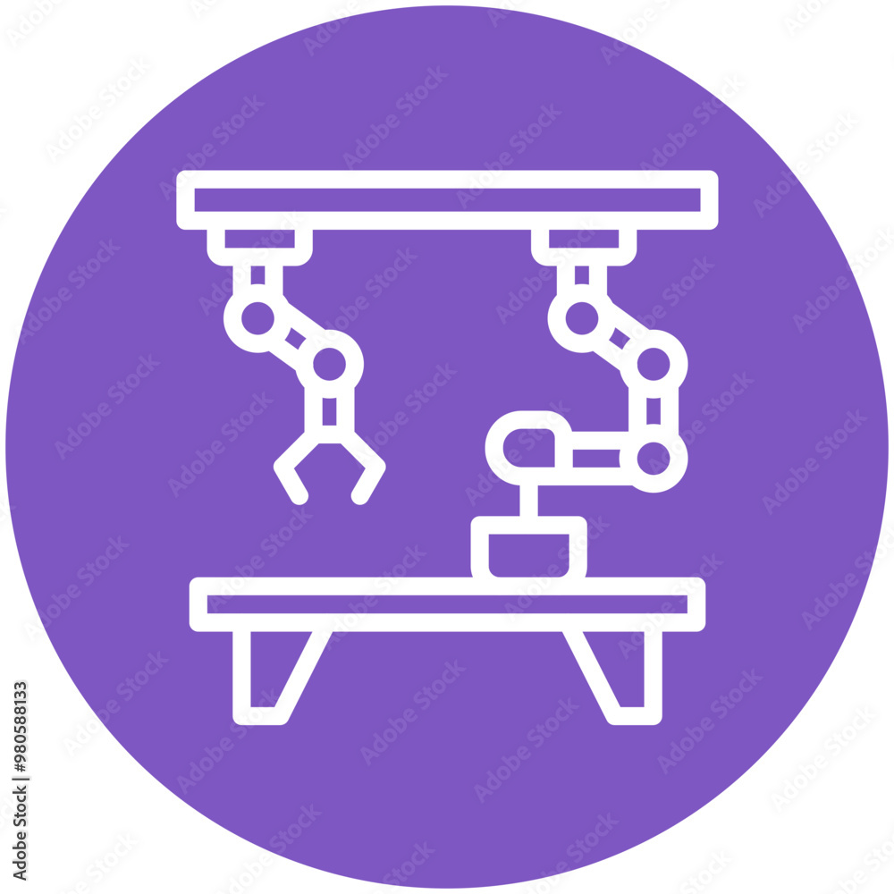 Robotic Kitchen vector icon illustration of Robotics iconset. Robotic Kitchen vector icon illustration of Robotics iconset.