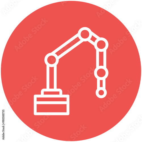Cobot vector icon illustration of Robotics iconset.