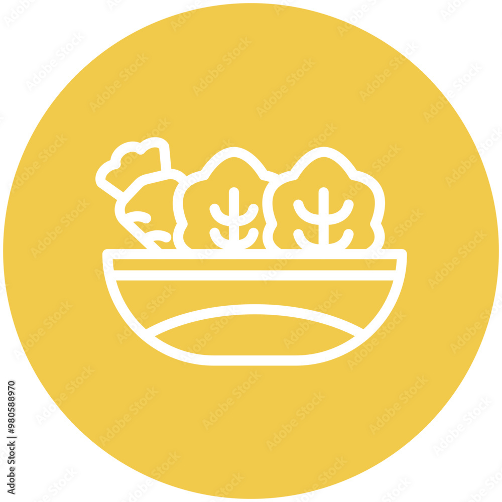 Side Dish vector icon illustration of Catering iconset. Side Dish vector icon illustration of Catering iconset.