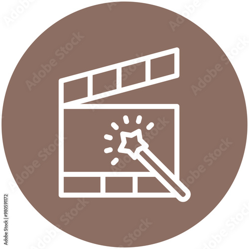 Special Effects vector icon illustration of Filmmaking iconset.