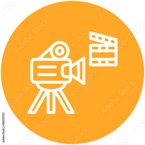Production vector icon illustration of Filmmaking iconset.