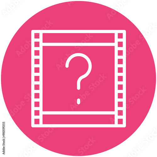 Mystery vector icon illustration of Filmmaking iconset.