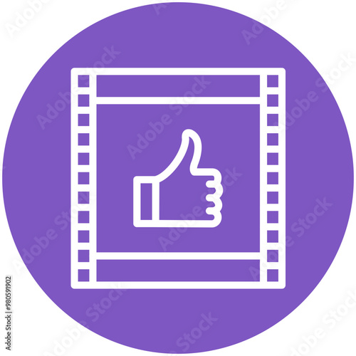 Feature Film vector icon illustration of Filmmaking iconset.