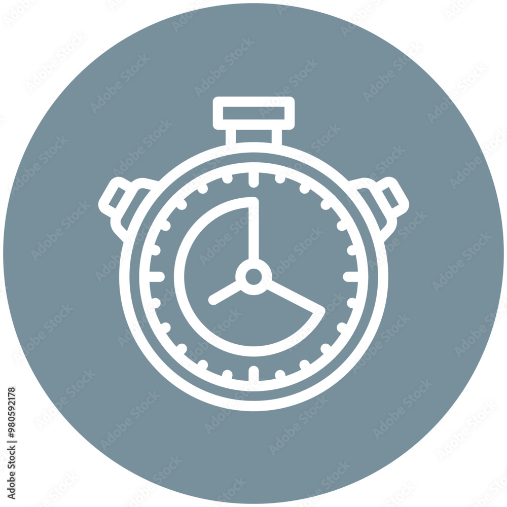 Countdown vector icon illustration of Filmmaking iconset.